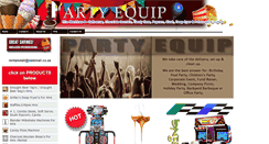Desktop Screenshot of partyequip.co.za