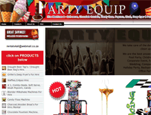 Tablet Screenshot of partyequip.co.za